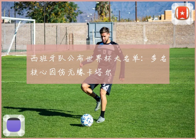 西班牙队公布世界杯大名单:多名核心因伤无缘卡塔尔